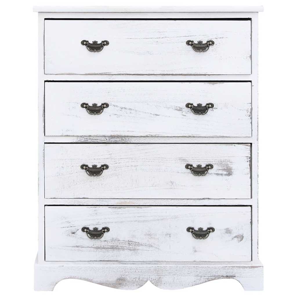 Thumbnail - vidaXL Schubladenkommode Weiß 60x30x75 cm Holz