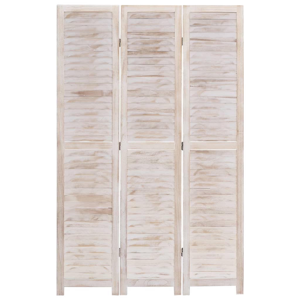 vidaXL 3-Panel Room Divider 105x165 cm Wood