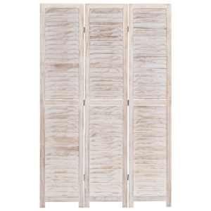 vidaXL Romdeler 3 paneler 105x165 cm tre