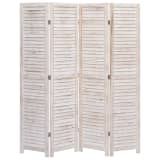 vidaXL Cloison de séparation 4 panneaux 140x165 cm Bois