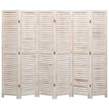 vidaXL Cloison de séparation 6 panneaux 210x165 cm Bois