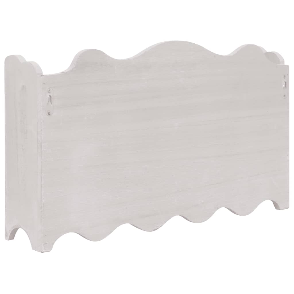Wandgarderobe Weiß 50 x 10 x 30 cm Holz