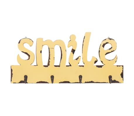 vidaXL Prie sienos montuojama paltų kabykla SMILE, 50x23cm
