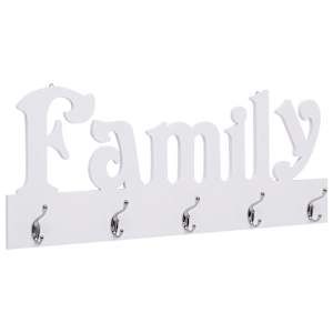 Stenski obešalnik za plašče FAMILY 74x29,5 cm