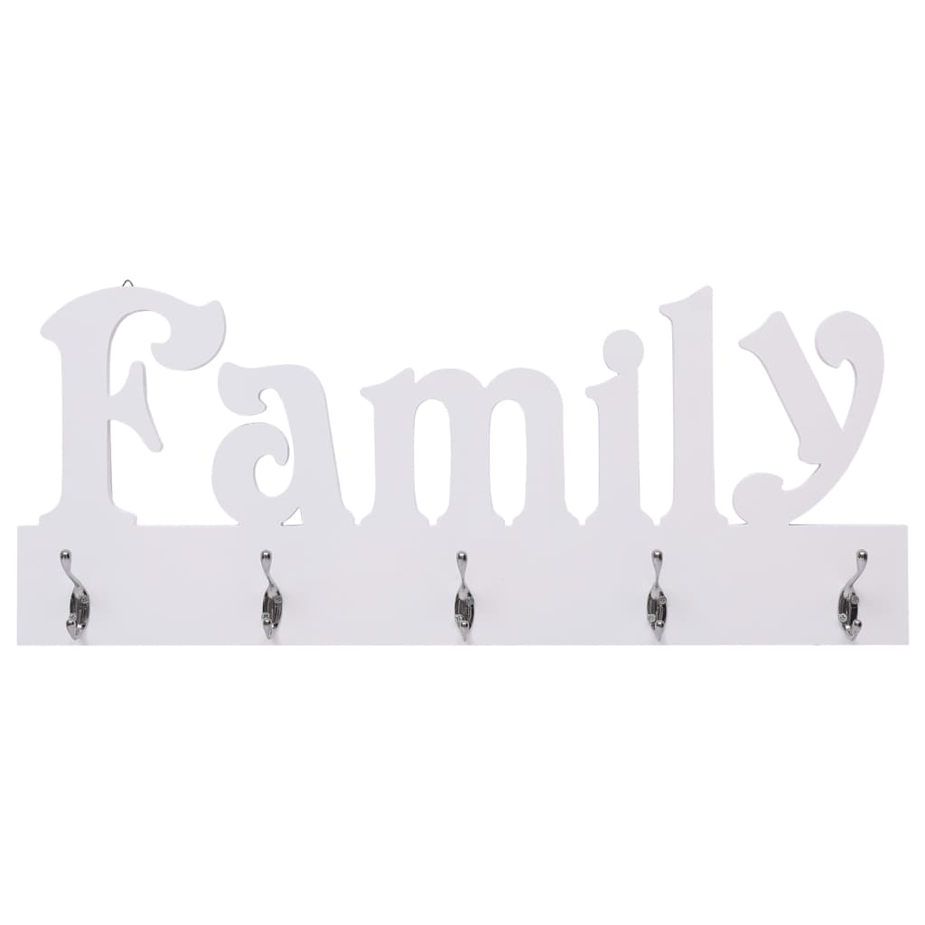 vidaXL Cuier de perete FAMILY, 74 x 29,5 cm