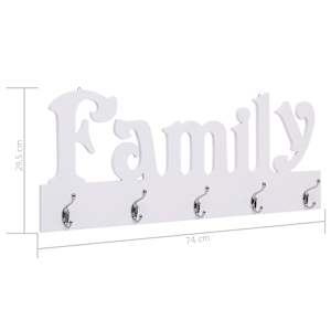 Nástěnný věšák FAMILY 74 x 29,5 cm - obrázek 6