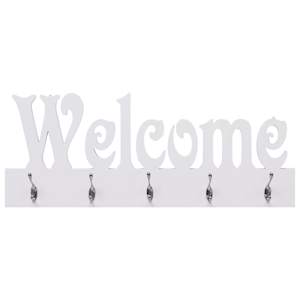 Nástěnný věšák WELCOME bílý 74 x 29,5 cm - obrázek 2