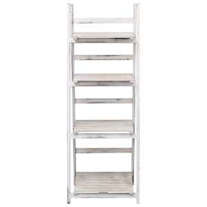 vidaXL Ραφιέρα Φυτών Τετραώροφη 43 x 33 x 113 εκ. Ξύλινη