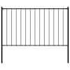 vidaXL aiapaneel Woerden postidega, terasest, 1,7 x 0,75 m, must