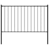 vidaXL aiapaneel Woerden postidega, terasest, 1,7 x 1 m, must