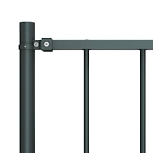 Plotový panel Woerden se sloupky ocelový 1,7x1 m antracitový - obrázek 3