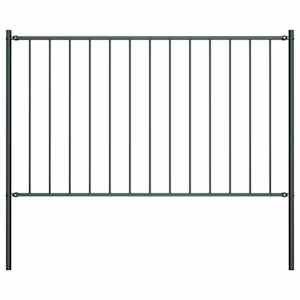 Ograjni panel Woerden s stebrički iz jekla 1,7 x 1,25 m antracit