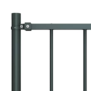 Plotový panel Woerden se sloupky ocelový 1,7x1,25 m antracitový - obrázek 3
