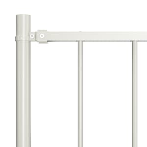 Plotový panel Woerden se sloupky ocelový 1,7x0,75 m bílý - obrázek 3