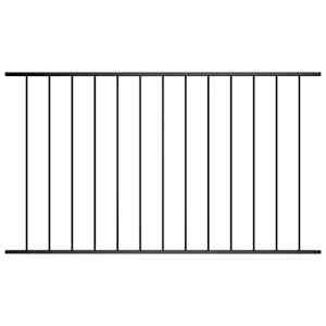 Ograjni panel Woerden prašno barvano jeklo 1,7x0,75 m črna