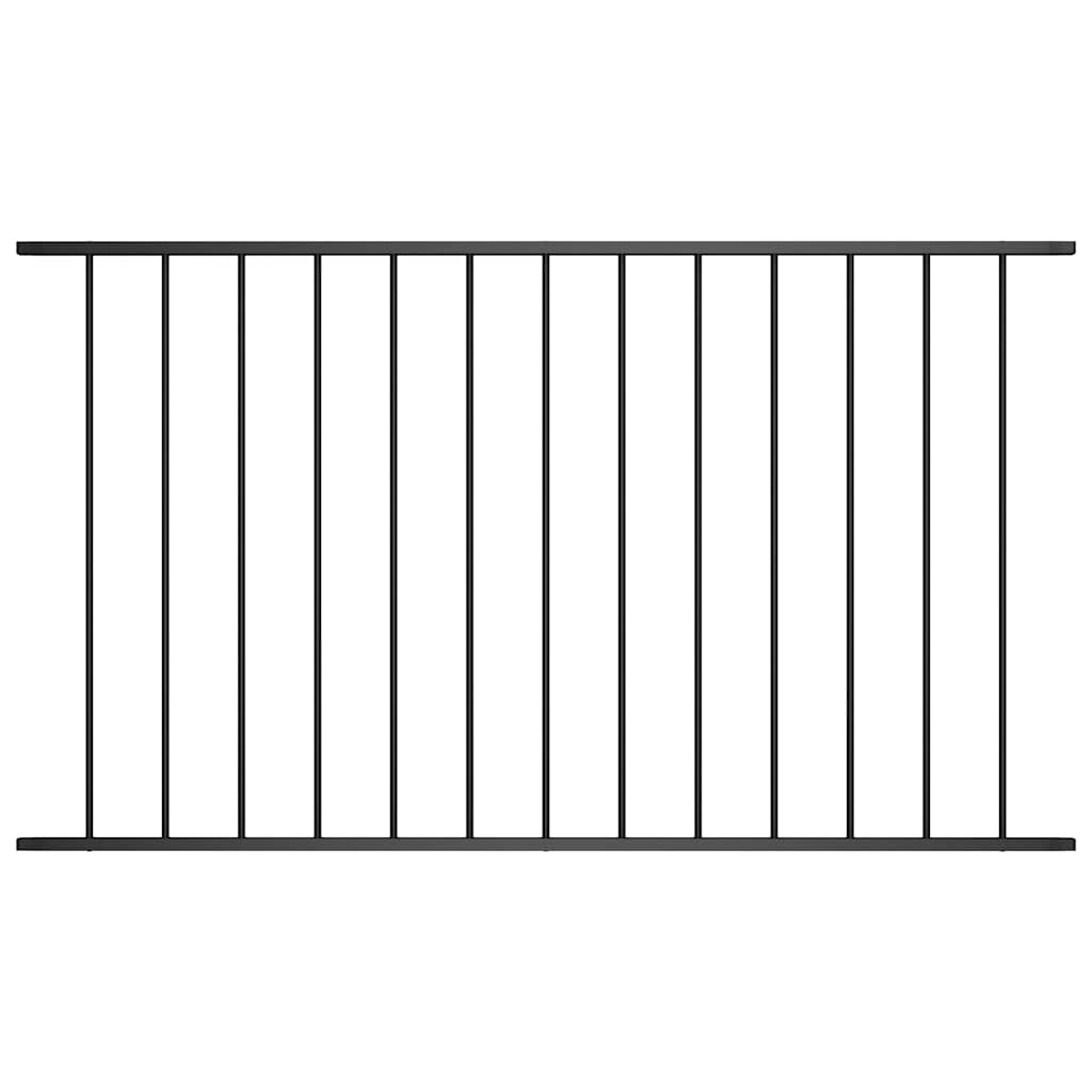 vidaXL Plotový panel Woerden práškově lakovaná ocel 163x100 cm černý