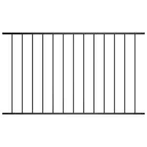 Ograjni panel Woerden prašno barvano jeklo 1,7x1,17 m črna