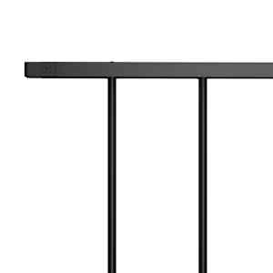 Plotový panel Woerden práškově lakovaná ocel 1,7 x 1,17 m černý - obrázek 3