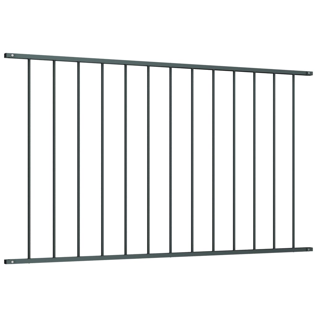 vidaXL Panel de valla acero recubrimiento polvo gris antracita 1,7x1 m