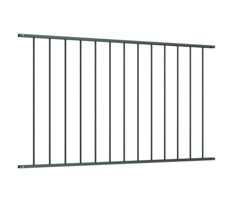 vidaXL Fence Panel Powder-coated Steel 1.7x1 m Anthracite