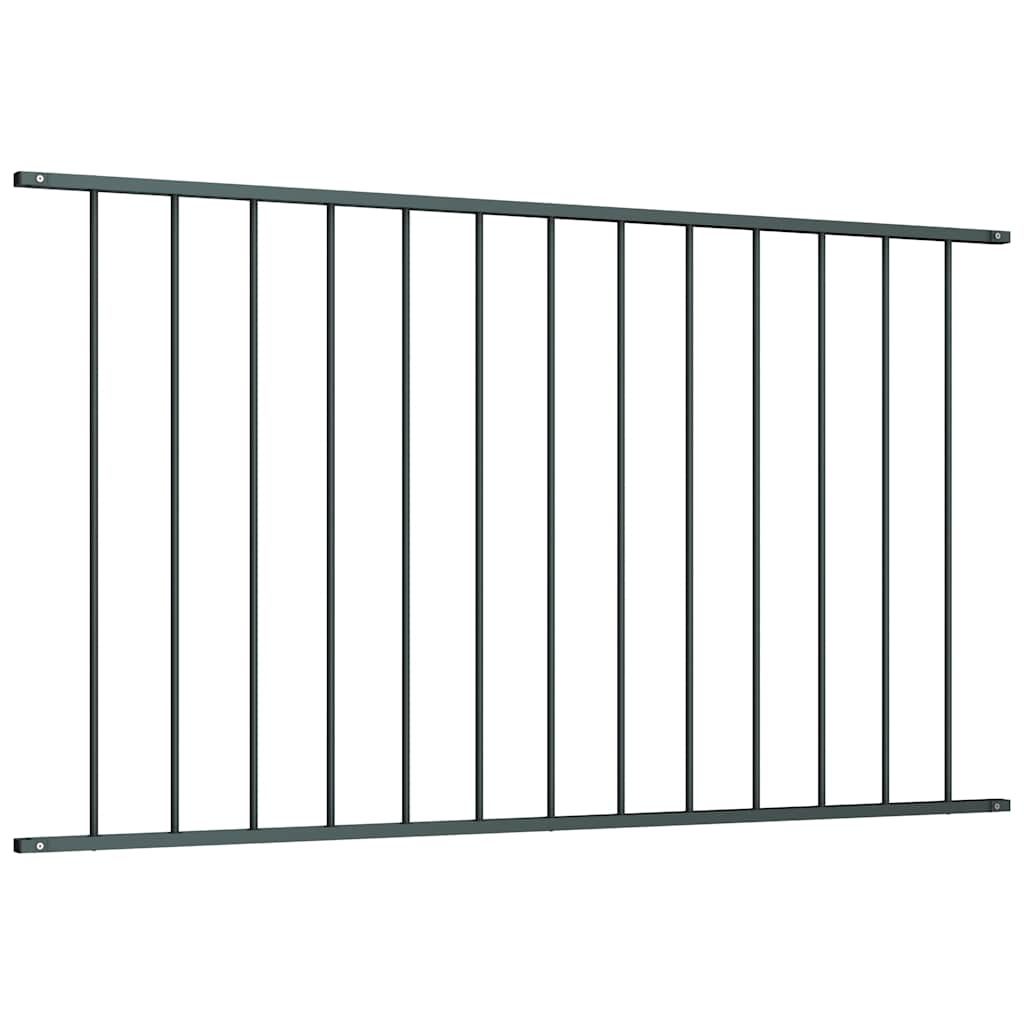 Thumbnail - vidaXL Zaunelement Pulverbeschichteter Stahl 1,7x1,17 m Anthrazit