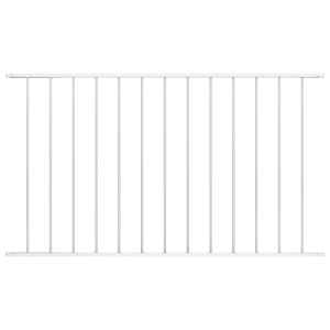 Ograjni panel Woerden prašno barvano jeklo 1,7x0,75 m bel