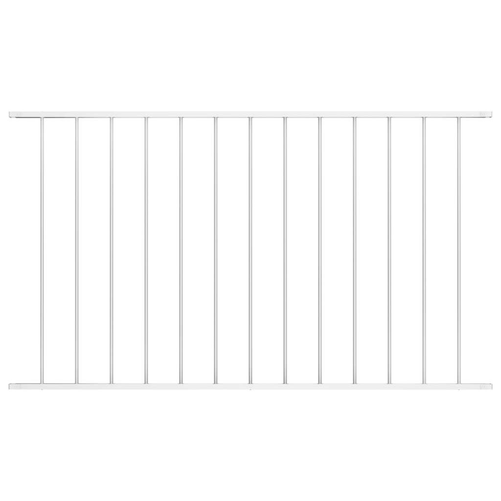 vidaXL Plotový panel Woerden práškově lakovaná ocel 163x100 cm bílý