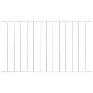 Ograjni panel Woerden prašno barvano jeklo 1,7x1 m bel