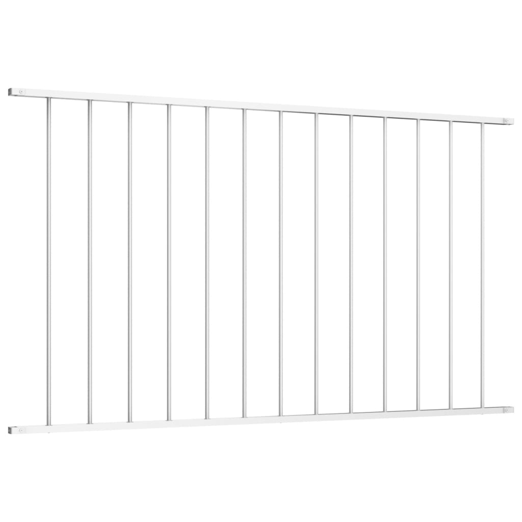 

vidaXL Hekpaneel 1,7x1 m gepoedercoat staal wit