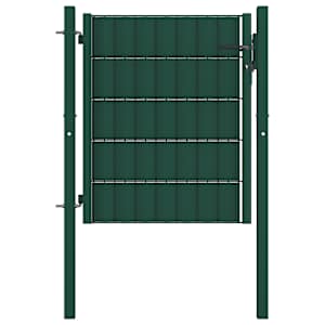 vidaXL aiav&auml;rav PVC ja terasest, 100 x 81 cm, roheline