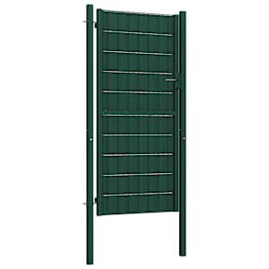 Plotová branka PVC a ocel 100 x 204 cm zelená - obrázek 2