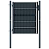 vidaXL aiav&auml;rav, PVC ja teras, 100 x 81 cm, antratsiithall