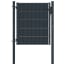  vidaXL antracitszürke PVC és acél kerítéskapu 100 x 81 cm termék 2. képe
