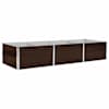 vidaXL aia taimelava pruun 240 x 80 x 45 cm tsingitud teras