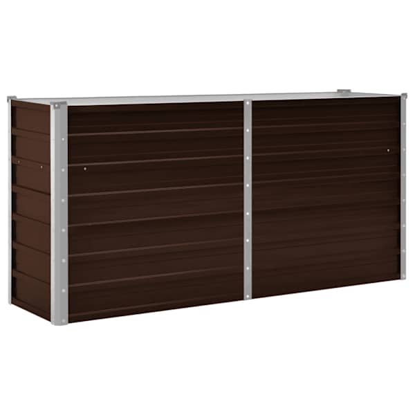 vidaXL aia taimelava pruun 160 x 40 x 77 cm tsingitud teras