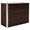 vidaXL aia taimelava pruun 100 x 40 x 77 cm tsingitud teras