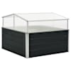 vidaXL kasvuhoone antratsiithall 100 x 100 x 77 cm, tsingitud teras