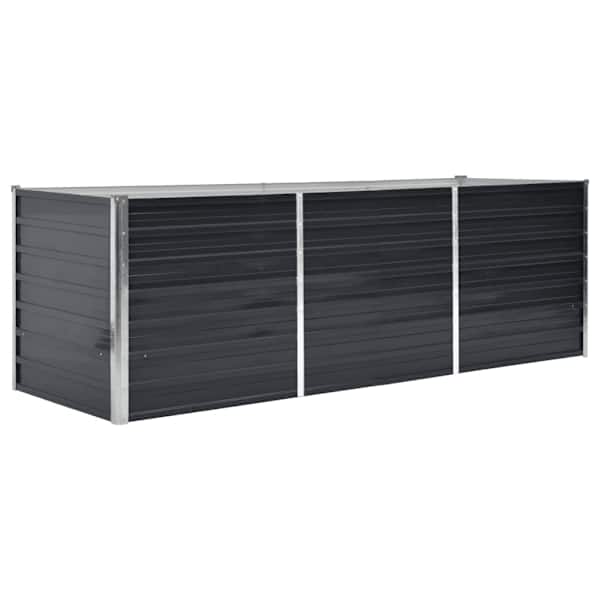 vidaXL aia taimelava antratsiithall 240 x 80 x 77 cm tsingitud teras