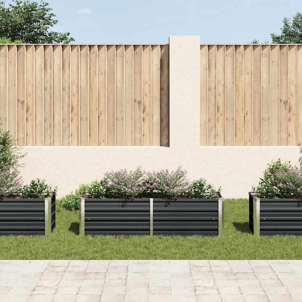 Thumbnail - vidaXL Garten-Hochbeet Anthrazit 160 x 40 x 45 cm Verzinkter Stahl