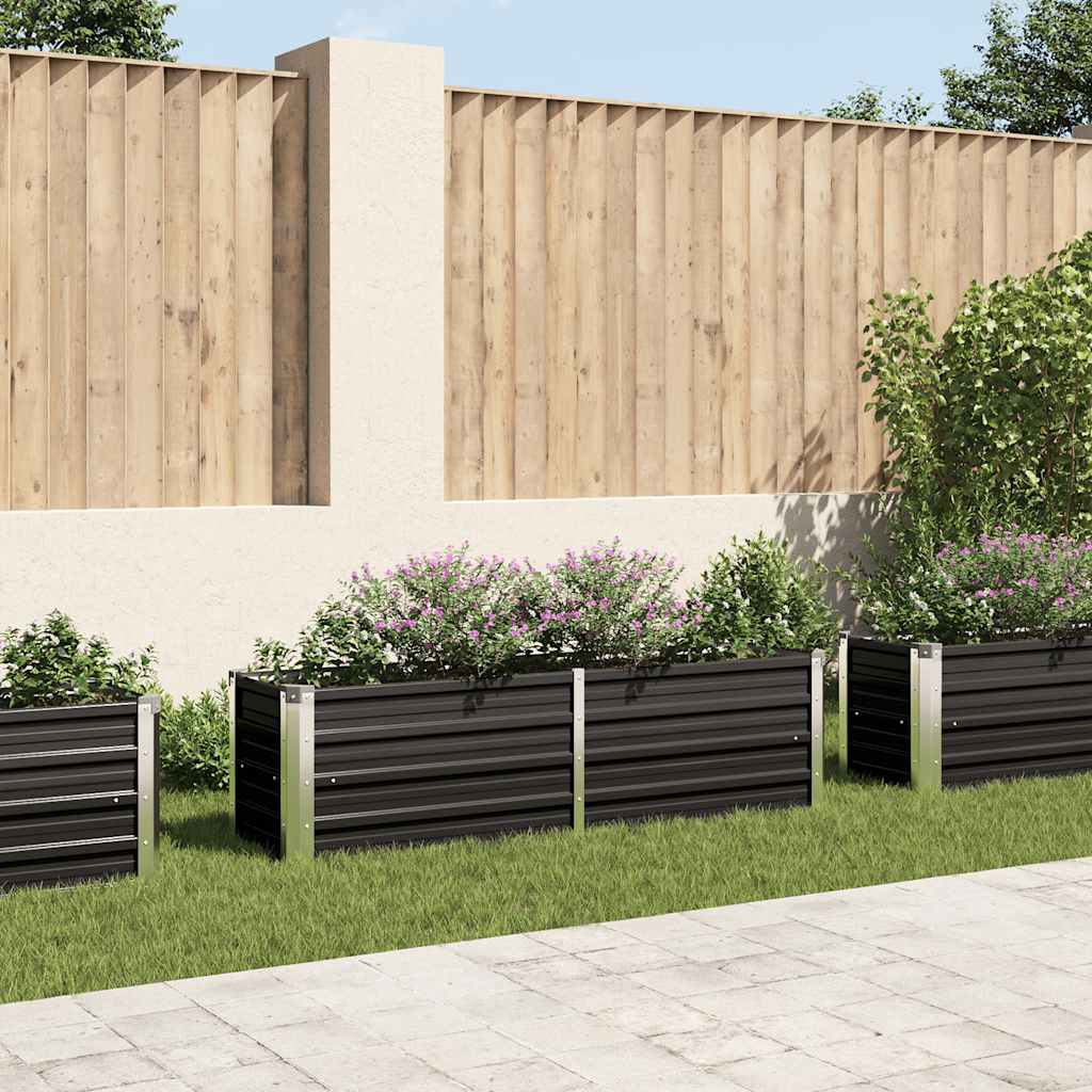Thumbnail - vidaXL Garten-Hochbeet Anthrazit 160 x 40 x 45 cm Verzinkter Stahl