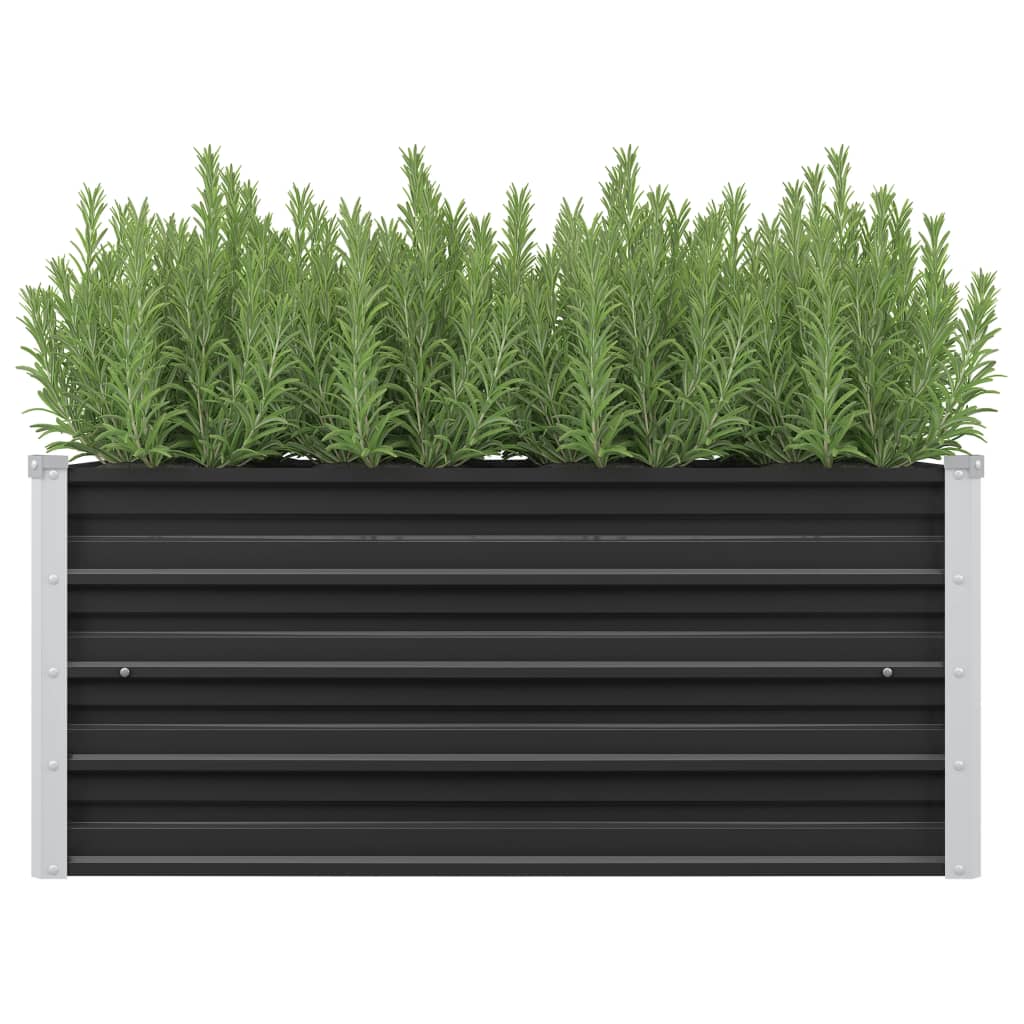 vidaXL Lit surélevé de jardin Anthracite 100x40x45 cm Acier galvanisé