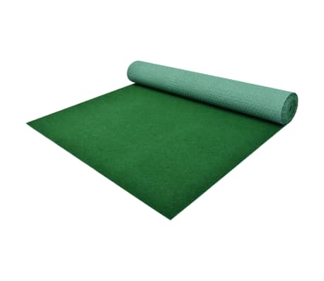 vidaXL Relva artificial com pitões PP 10x1,33 m verde