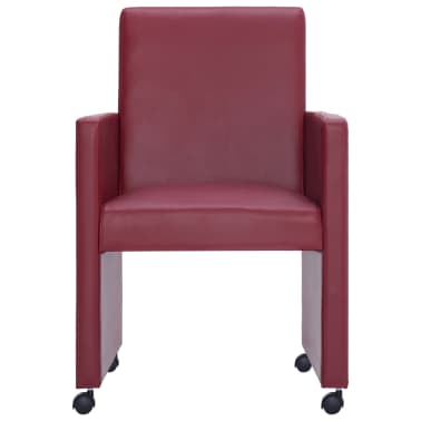 vidaXL Chaise de salle à manger 4 pcs Rouge bordeaux vidaXL Chaise de salle à manger 4 pcs Rouge bordeaux