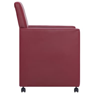 vidaXL Chaise de salle à manger 4 pcs Rouge bordeaux vidaXL Chaise de salle à manger 4 pcs Rouge bordeaux