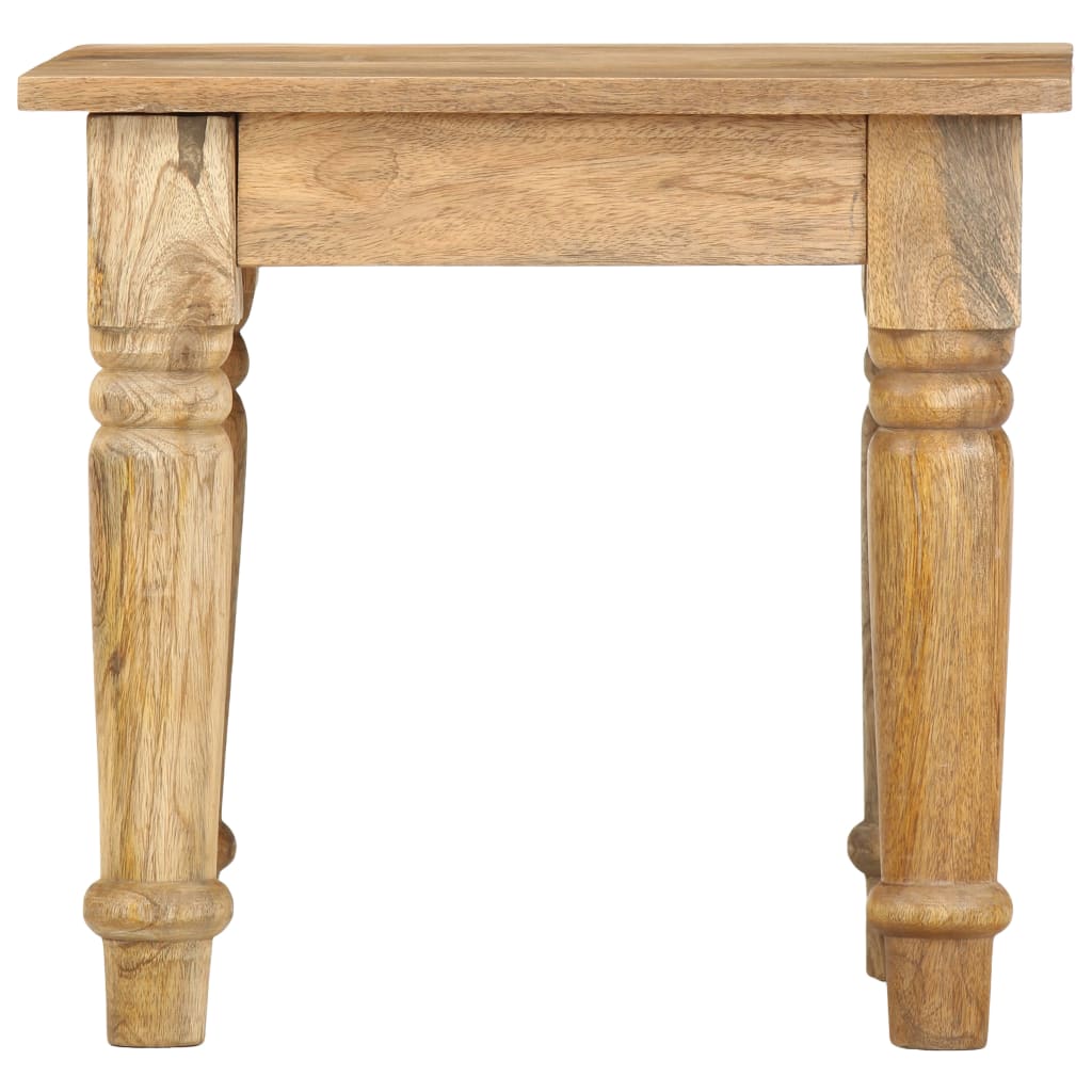 vidaXL Bijzettafel 43x43x40 cm massief mangohout
