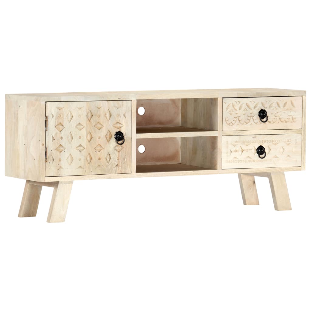 vidaXL TV-Schrank 110 x 30 x 44 cm Massivholz Mango
