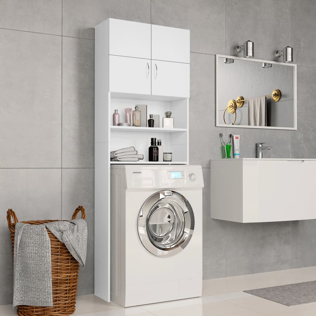 vidaXL Dulap mașina de spălat, alb, 64×25,5×190 cm, PAL vidaXL