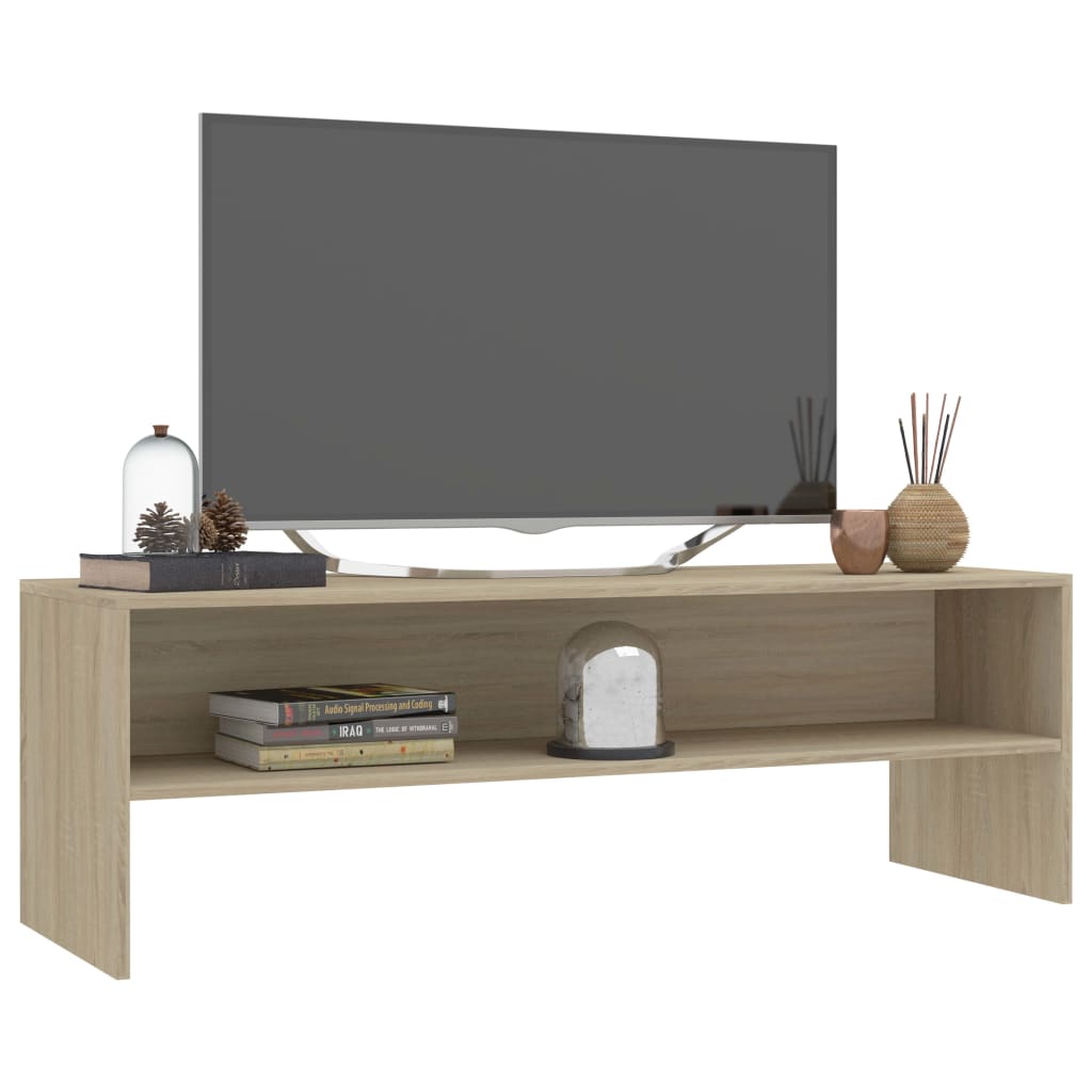 Sonoma tölgy színű forgácslap TV-szekrény 120 x 40 x 40 cm 