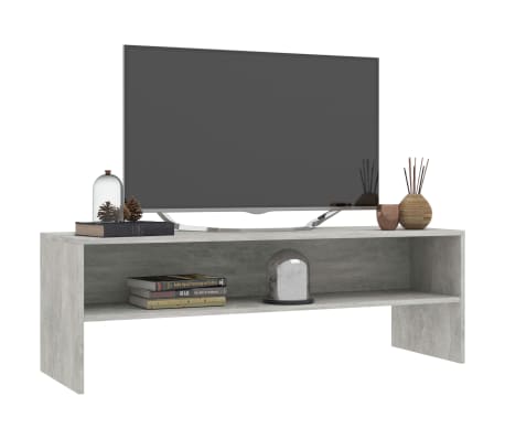 vidaXL TV-taso betoninharmaa 120x40x40 cm lastulevy