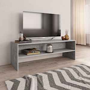TV stolek šedý 120 x 40 x 40 cm kompozitní dřevo - obrázek 1